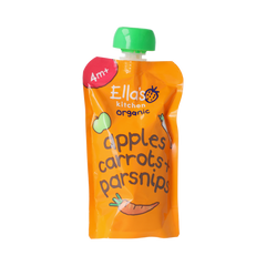Ella's Kitchen Apples carrots & parsnips 4+ maanden knijpz bio 120.00 Gram