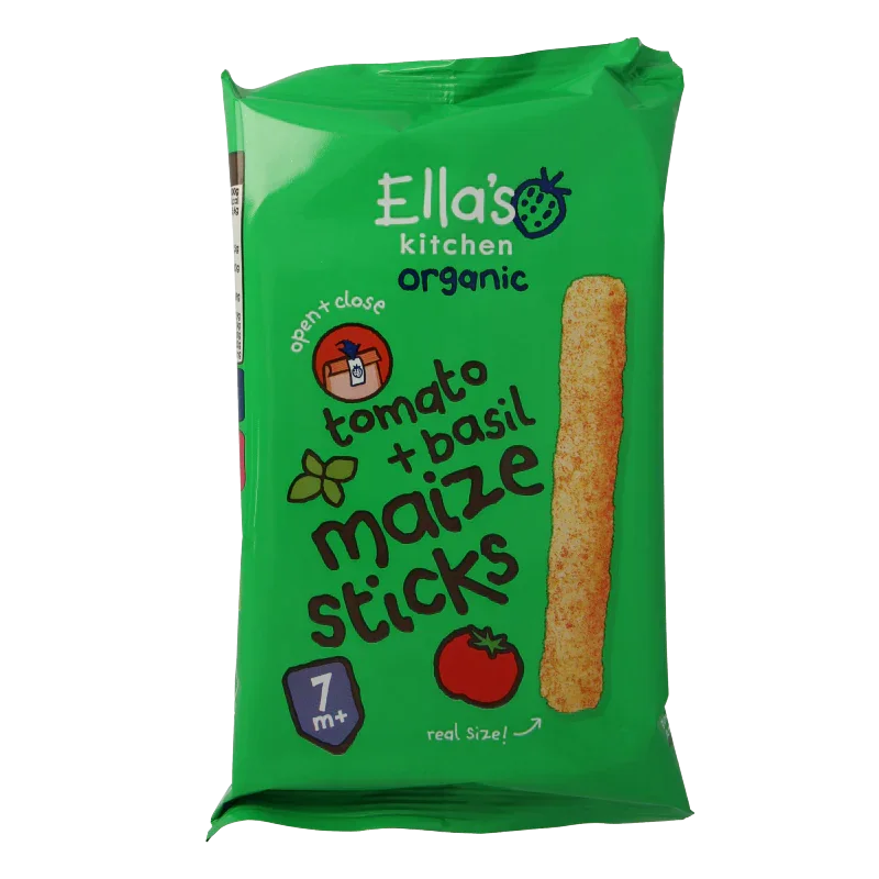 Ella's Kitchen Maize sticks tomato & basil 7m+ bio 16 Gram