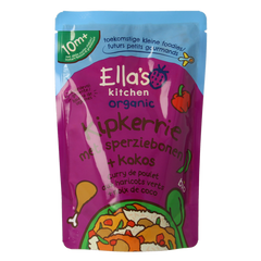 Ella's Kitchen Kipkerrie sperzieboon kokos 10+ maanden bio 190.00 Gram