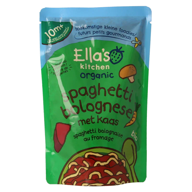 Ella's Kitchen Spaghetti bolognese met kaas 10+ maanden bio 190 Gram