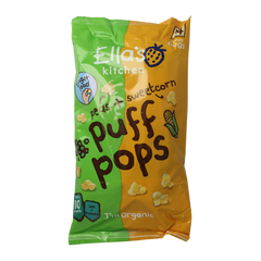 Ella's Kitchen Puff pops peas & sweetcorn 10+ maanden bio 36.00 Gram
