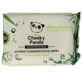The Cheeky Panda Bamboe gezichtsreinigingsdoekjes parfumvrij 25 Stuks