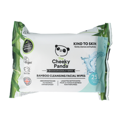 The Cheeky Panda Bamboe gezichtsreinigingsdoekjes parfumvrij 25.00 Stuks