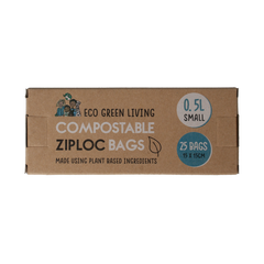Eco Green Living Bewaarzakjes hersluitbaar 0.5 liter 15.00 Stuks