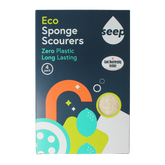 Seep Spons met schuurspons composteerbaar 4 Stuks