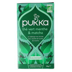 Pukka Mint matcha green tea bio 20 Zakjes