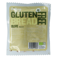 Dillon Organic Sliced bread olive glutenvrij bio demeter 275.00 Gram