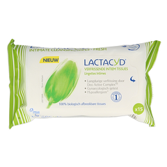 Lactacyd Tissues verfrissend 15.00 Stuks