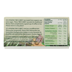 Hygiena Cubes rietsuikerklontjes bio 500.00 Gram