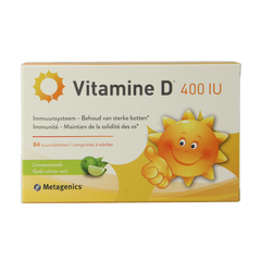 Metagenics Vitamine D 400IU 84.00 Kauwtabletten