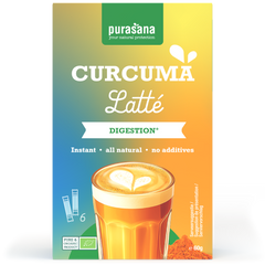 Purasana Instant curcuma latte 6x10g bio 60.00 Gram