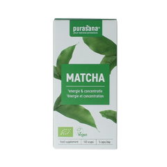 Purasana Matcha vegan bio 100 Vegetarische capsules
