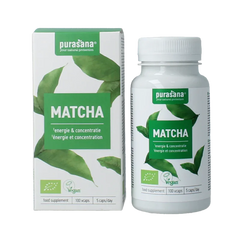 Purasana Matcha vegan bio 100 Vegetarische capsules