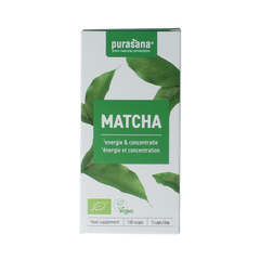 Purasana Matcha vegan bio 100.00 Vegetarische capsules