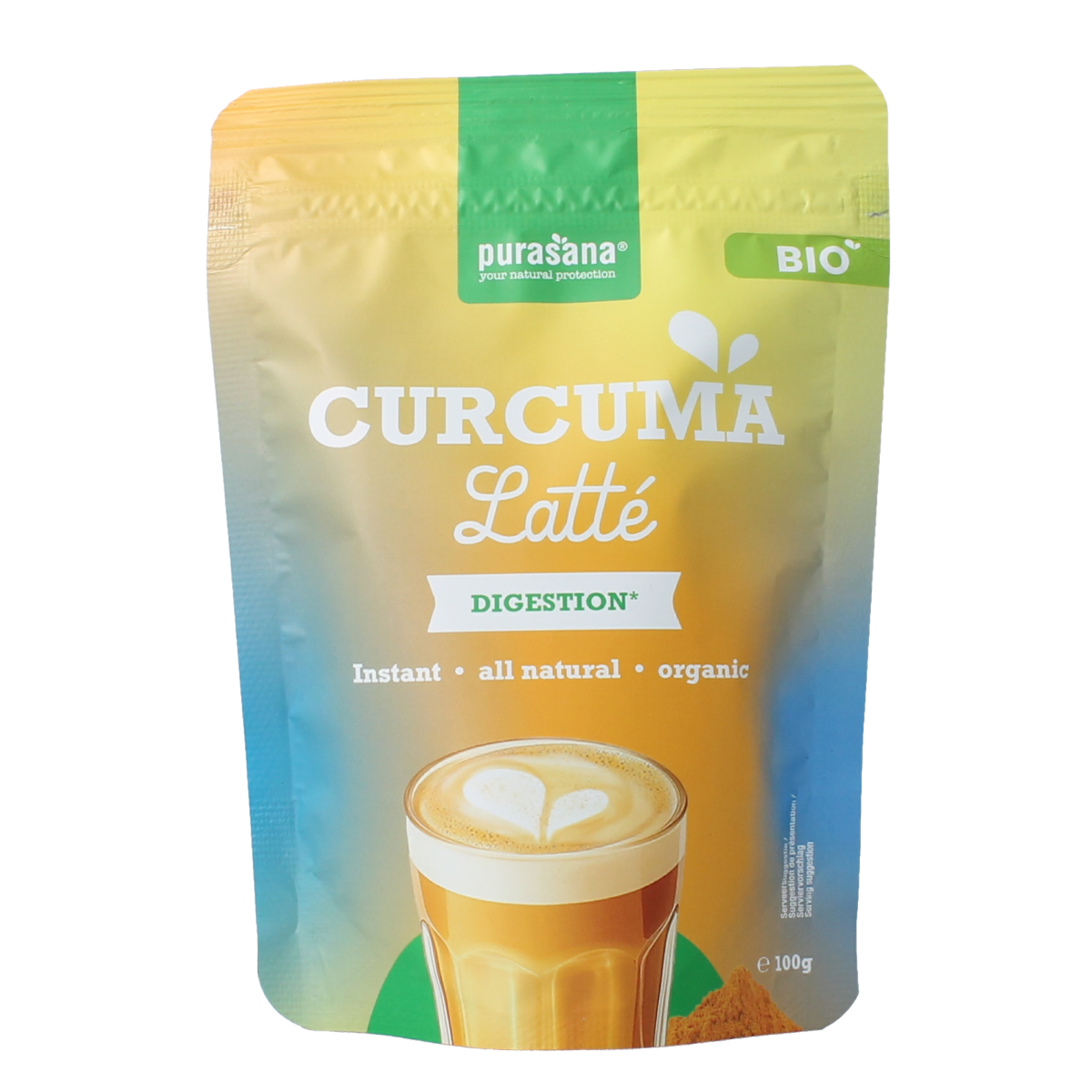 Purasana Instant curcuma latte bio 100.00 Gram