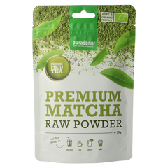Purasana Matcha premium poeder vegan bio 75.00 Gram