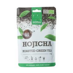 Purasana Hojicha thee poeder vegan bio 75 Gram
