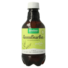 Purasana Kombucha matcha vegan bio 330 Milliliter