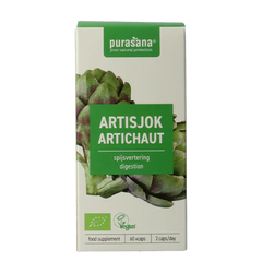 Purasana Artisjok vegan bio 60 Vegetarische capsules