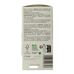 Purasana Artisjok vegan bio 60 Vegetarische capsules