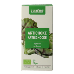 Purasana Artisjok vegan bio 60.00 Vegetarische capsules