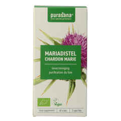 Purasana Mariadistel vegan bio 60.00 Vegetarische capsules