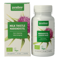 Purasana Mariadistel vegan bio 60 Vegetarische capsules