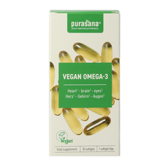Purasana Vegan omega-3 algenolie 30.00 Softgels