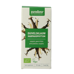 Purasana Duivelsklauw vegan bio 120 Vegetarische capsules