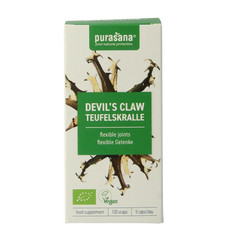 Purasana Duivelsklauw vegan bio 120 Vegetarische capsules