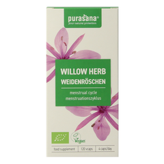Purasana Wilgenroosje vegan bio 120 Vegetarische capsules