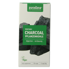 Purasana Plantaardige houtskool vegan 120.00 Vegetarische capsules