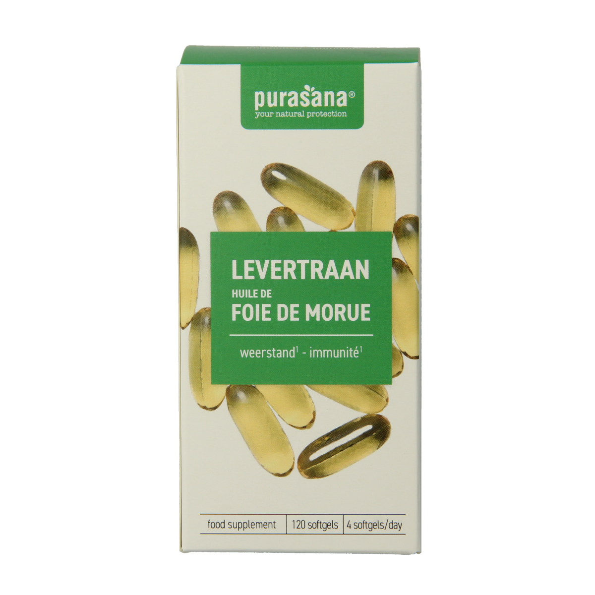 Purasana Levertraan 120.00 Softgels