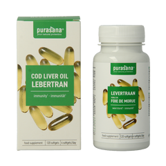 Purasana Levertraan 120 Softgels
