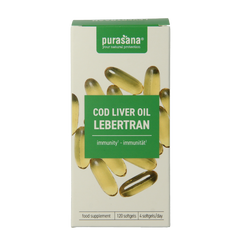Purasana Levertraan 120.00 Softgels