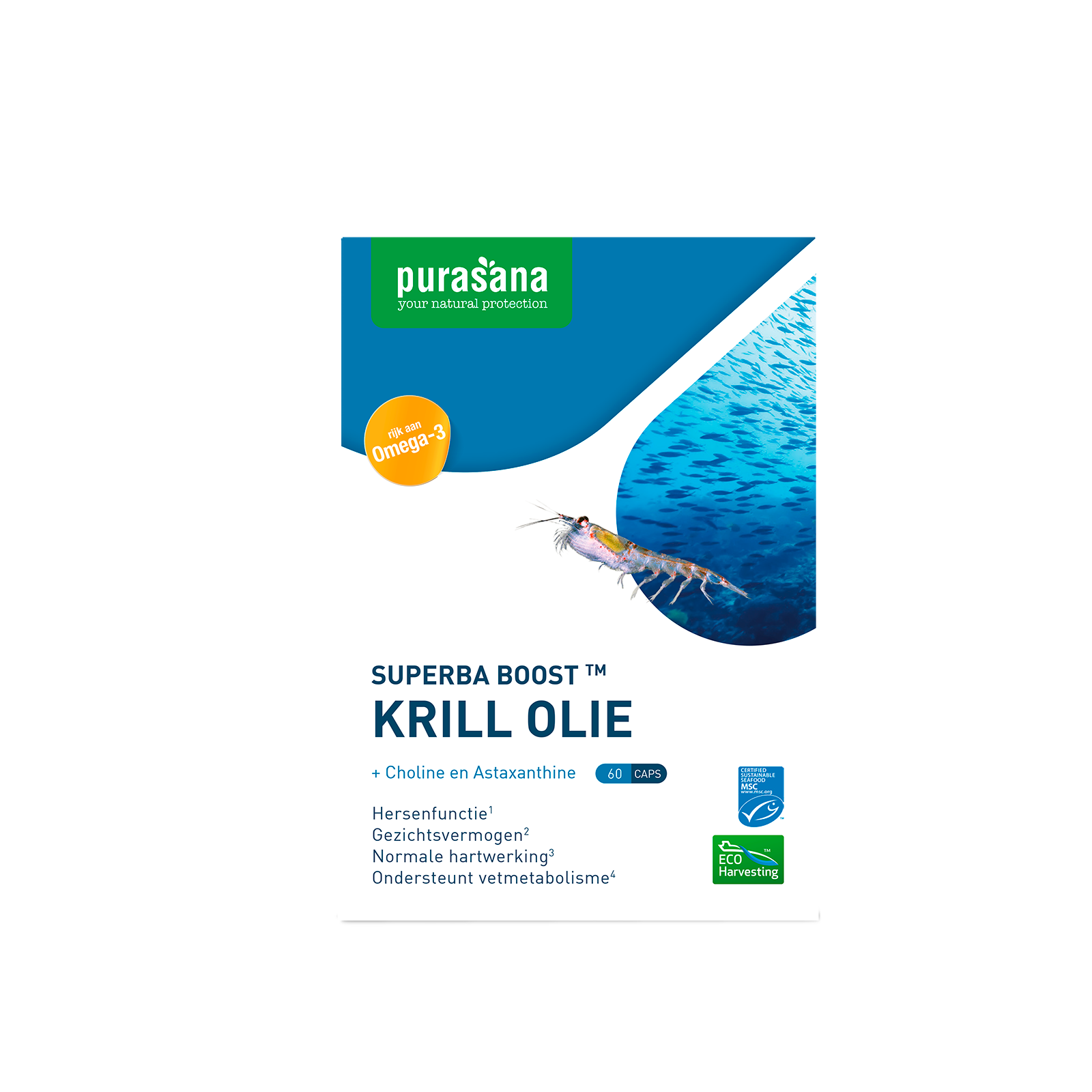Purasana Krill olie 60 Capsules