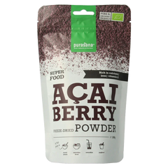 Purasana Acai bessen poeder vegan bio 100.00 Gram