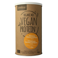 Purasana Proteine zonnebloem hennep pompoen vegan bio 400 Gram