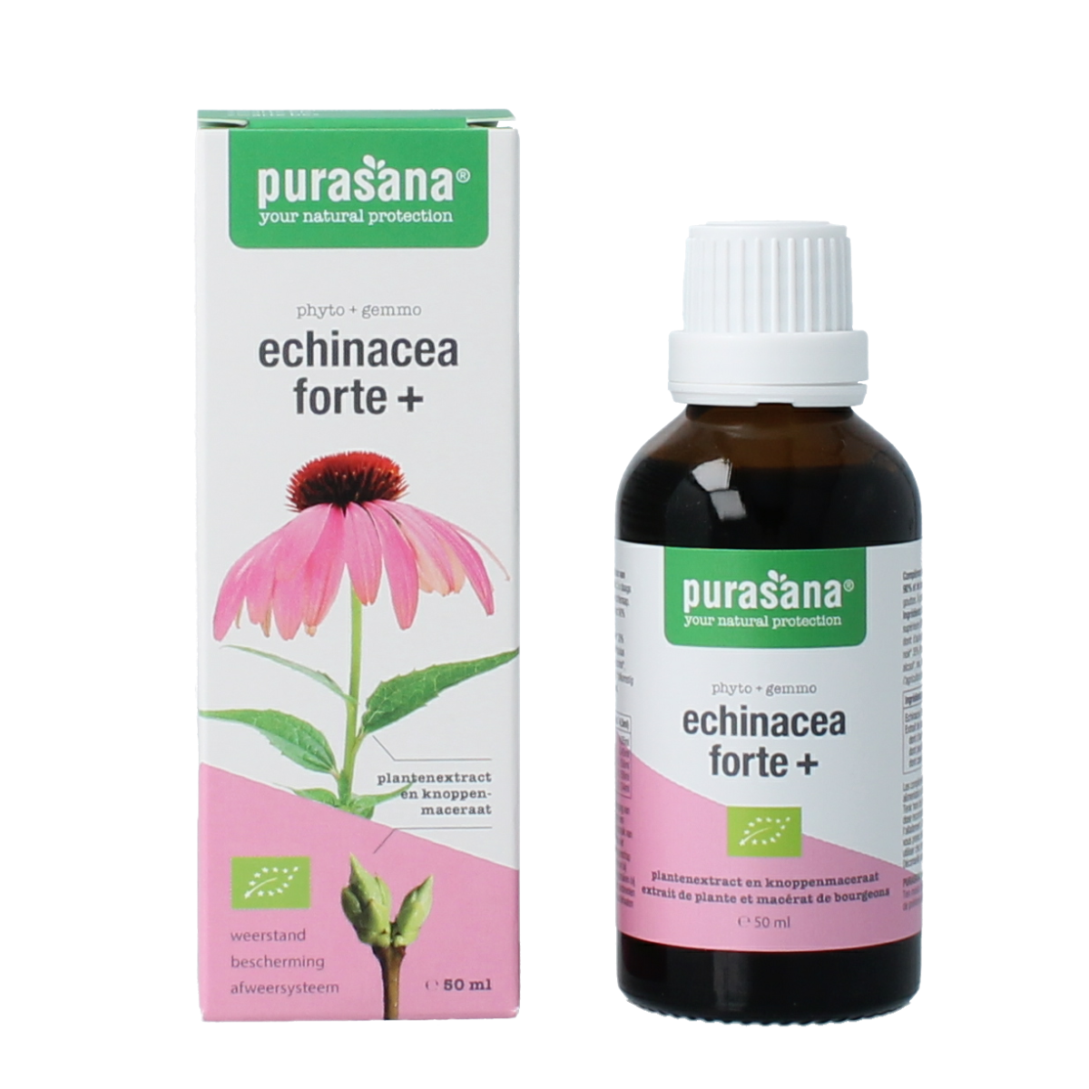 Purasana Echinacea forte + vegan bio 50.00 Milliliter