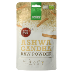 Purasana Ashwagandha poeder vegan bio 100.00 Gram