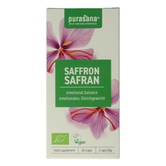 Purasana Saffraan vegan bio 60.00 Vegetarische capsules