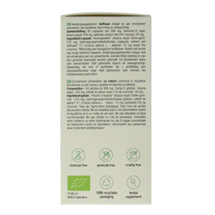 Purasana Saffraan vegan bio 60 Vegetarische capsules