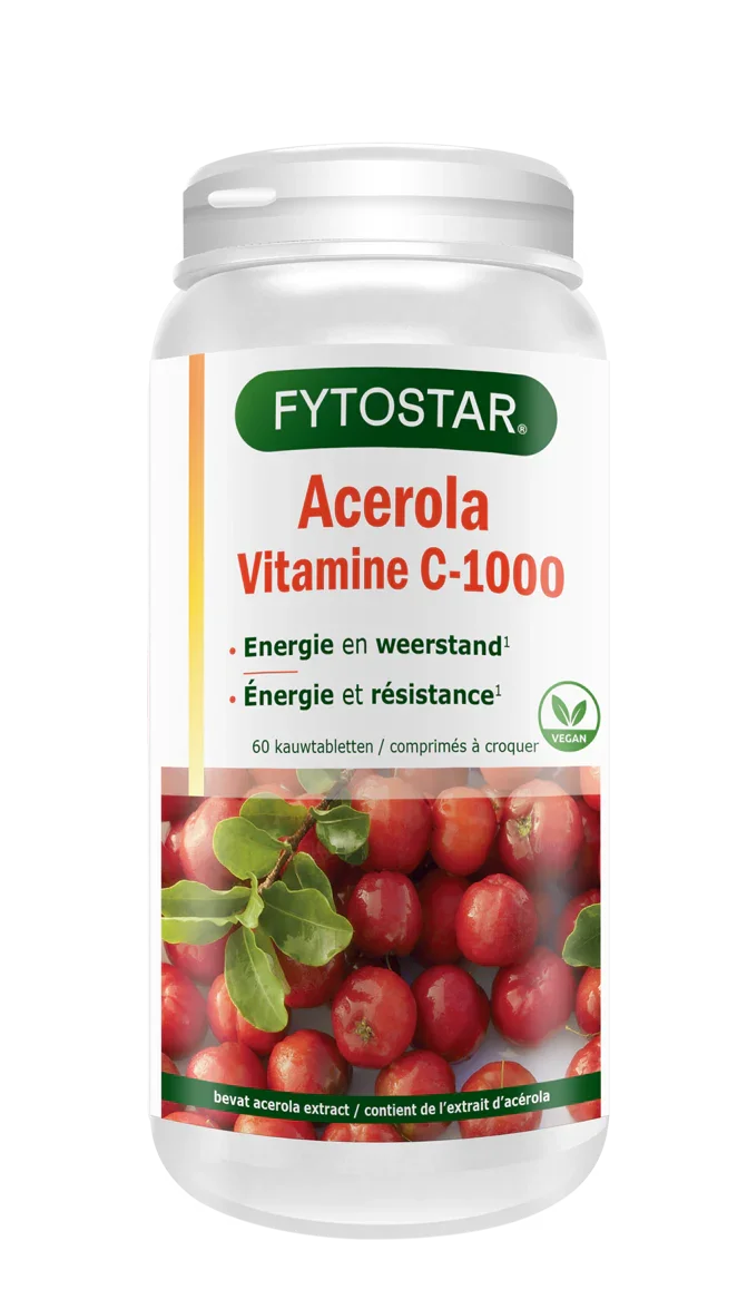 Fytostar Vitamine C 1000 acerola 60 Zuigtabletten