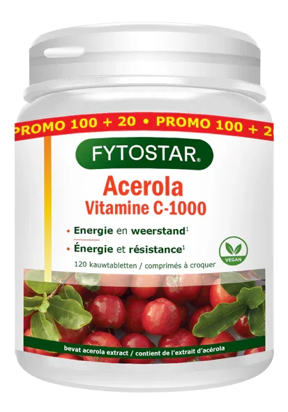 Fytostar Acerola vitamine C 1000 120 Kauwtabletten