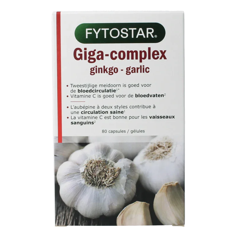 Fytostar Giga complex knoflook 80 Capsules