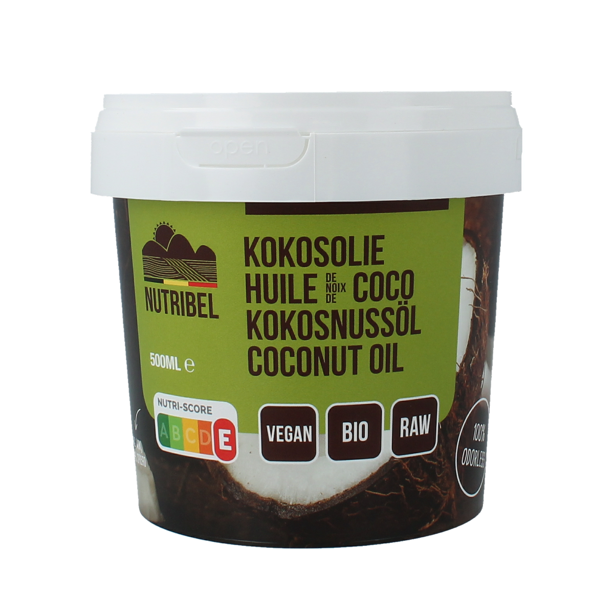Nutribel Kokosolie geurloos bio 500.00 Milliliter
