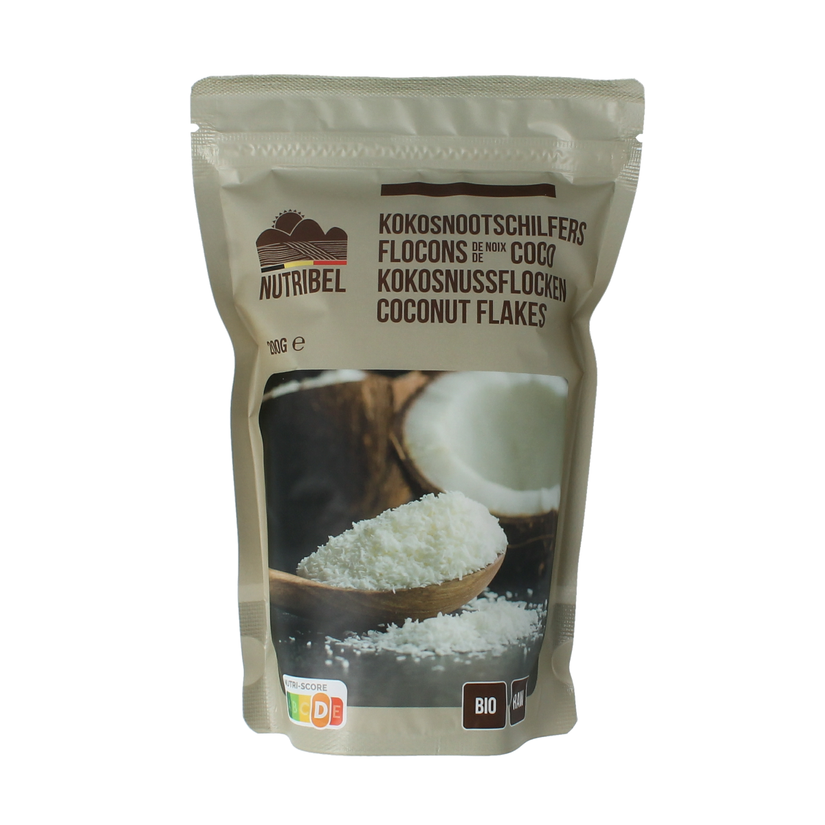 Nutribel Kokosnoot schilfers raw bio 200.00 Gram