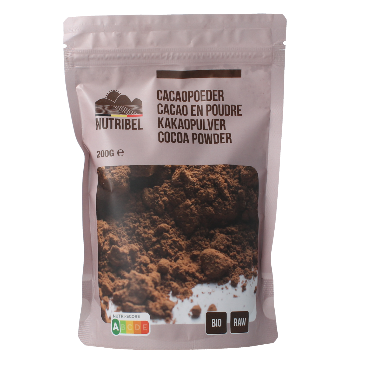 Nutribel Cacao poeder raw bio 200.00 Gram