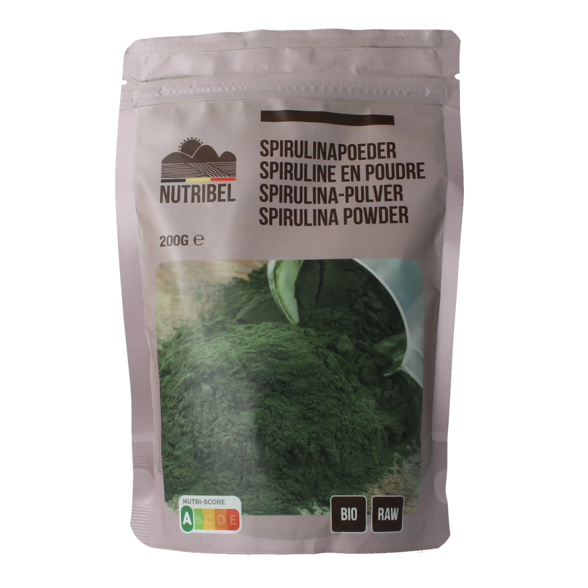 Nutribel Spirulina poeder raw bio 200.00 Gram