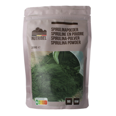 Nutribel Spirulina poeder raw bio 200.00 Gram